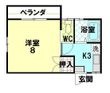 コーポかんだの間取図