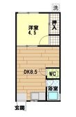 コーポ与作の間取図