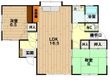 門前3丁目貸家1の間取図