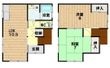 和木5丁目連棟住宅の間取図