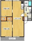 レトア古賀Ⅱの間取図