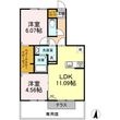 セジュールM A棟の間取図