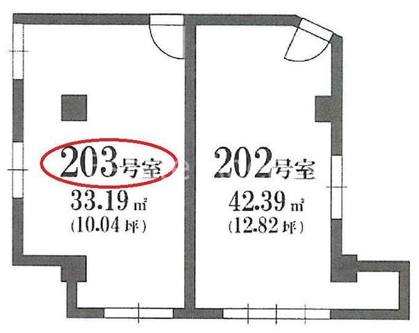 拡大写真:大阪市淀川区西中島3丁目 2階21の間取り