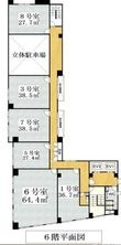 大阪市中央区安堂寺町2丁目の間取図