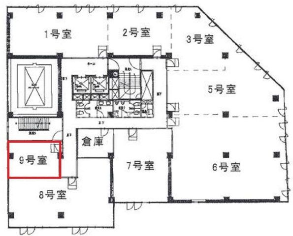 拡大写真:大阪市東淀川区東中島1丁目 3階3の間取り