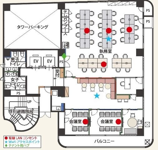 拡大写真:大阪市中央区淡路町4丁目 5階5の間取り