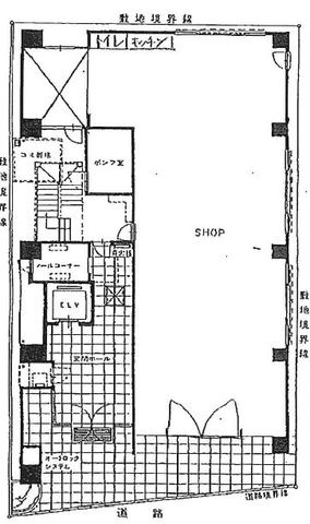 拡大写真:大阪市中央区材木町 1階1の間取り