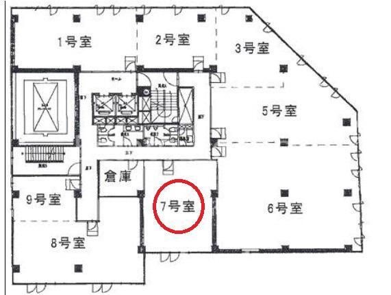 拡大写真:大阪市東淀川区東中島1丁目 7階72の間取り