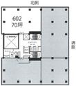 大阪市中央区博労町2丁目の間取図