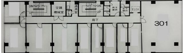 拡大写真:大阪市中央区東心斎橋1丁目 3階3の間取り