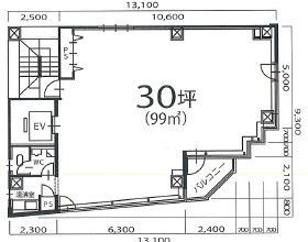 拡大写真：大阪市西区江之子島１丁目 9階9の間取り
