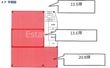 京都市中京区占出山町の間取図