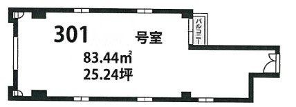 拡大写真:大阪市中央区南久宝寺町2丁目 3階3の間取り