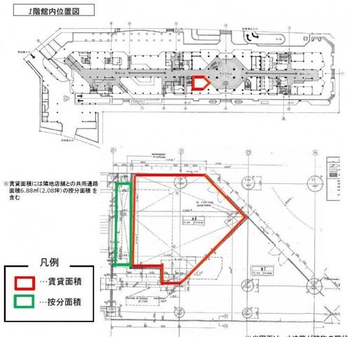 拡大写真:大阪市中央区城見1丁目 1階10の間取り