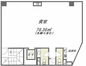 拡大写真:大阪市中央区谷町6丁目 3階3の間取り