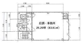 拡大写真:大阪市中央区上本町西5丁目 3階3の間取り