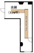 写真:大阪市北区梅田1丁目 1階10の間取図