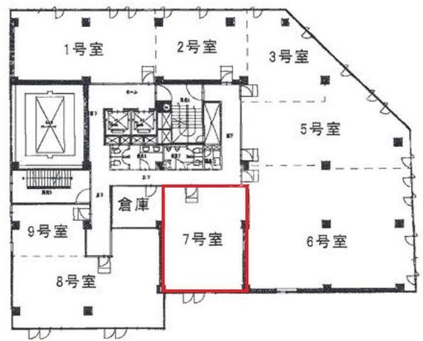 拡大写真:大阪市東淀川区東中島1丁目 4階4の間取り