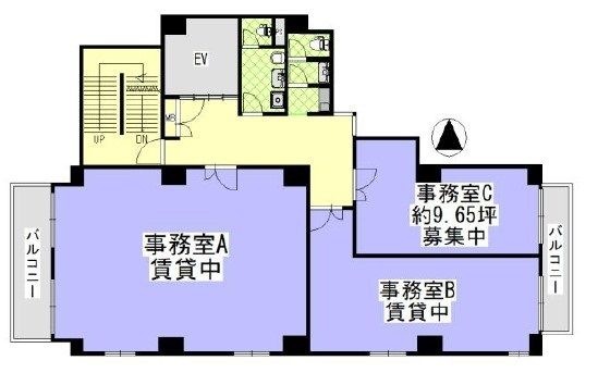 拡大写真:大阪市北区本庄西2丁目 3階3の間取り