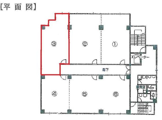 拡大写真:吹田市垂水町3丁目 4階43の間取り