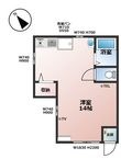 プライムコートⅢの間取図