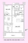 八王子レジデンスの間取図