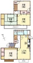 三沢B棟の間取図