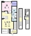 アイビードットオザクの間取図