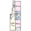 ボヌール イコウの間取図