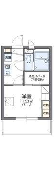 写真：レオパレス大和田II3階の間取図