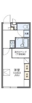 レオパレスジゴジ１の間取図