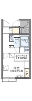 レオパレスブライトセゾンの間取図