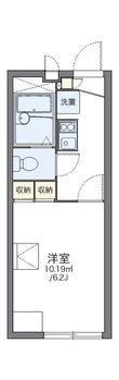 レオパレスアーク　Ｍ　Ｉの間取図