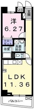 プレイン ステージの間取図