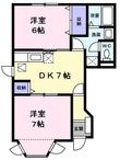 リバーNハイツの間取図