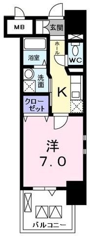 拡大写真:スカイ ガーデン タワー 6階601の間取り