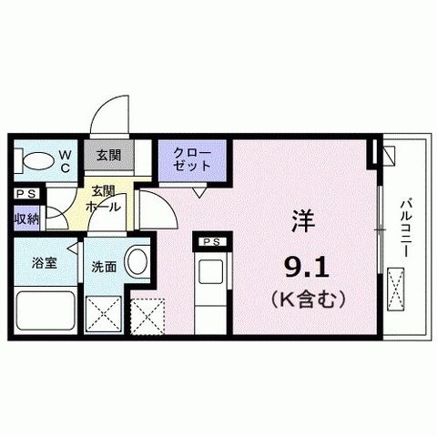 拡大写真:パレクレ-ル練馬高野台 2階202の間取り