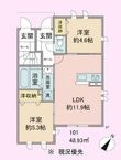 サザンパーク C棟の間取図