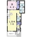 レオン国立の間取図