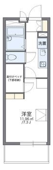 レオパレスやまももの間取図