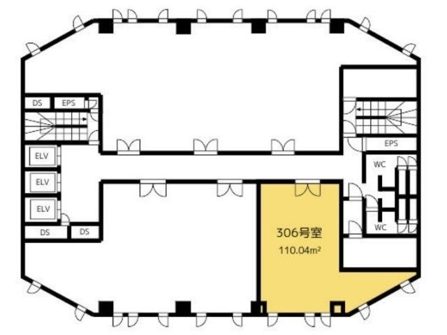 拡大写真:ルリエ本厚木 3F306の間取り