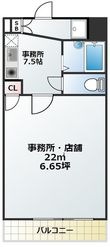 メッセージ天神橋池田町の間取図