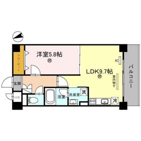拡大写真:大阪市東淀川区大道南2丁目 2階202の間取り