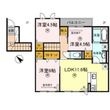 大阪市東淀川区上新庄2丁目の間取図