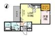 大阪市西淀川区大和田4丁目の間取図