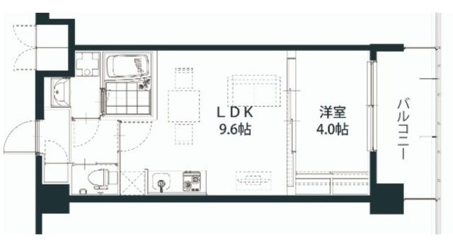 拡大写真:吹田市藤白台1丁目 5階504の間取り