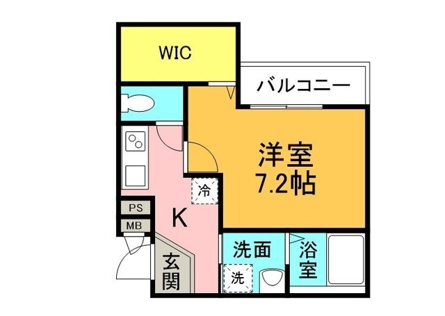 拡大写真:尼崎市東園田町1丁目 2階202の間取り