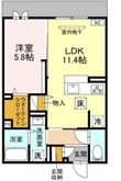 尼崎市杭瀬北新町4丁目の間取図