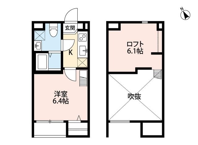 拡大写真:東大阪市金岡3丁目 1階102の間取り