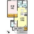 写真：アゼリア福吉Ⅱ1階の間取図